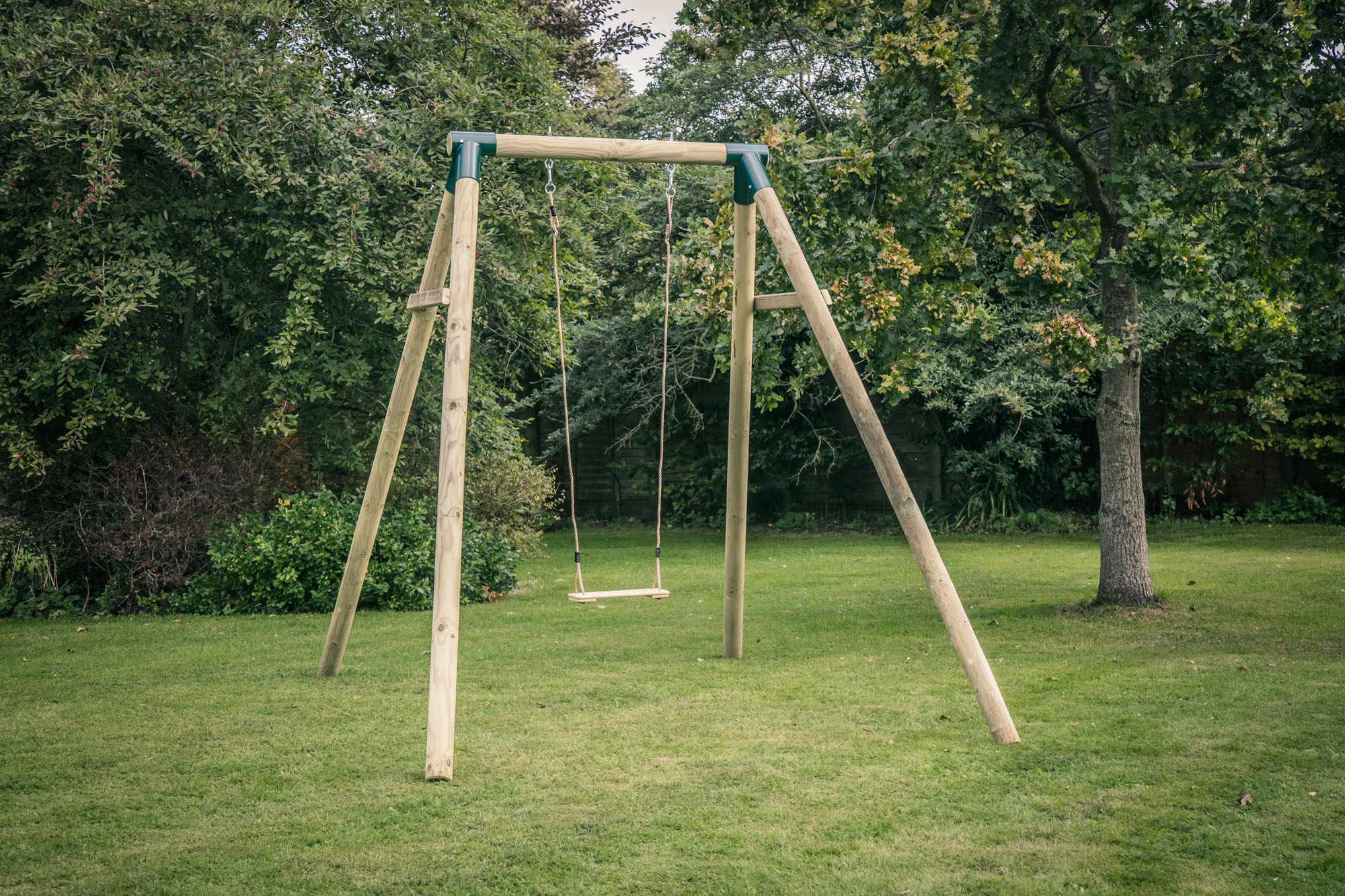 Sherwood Standard Single Frame - Timber Swing Seat - NGF Play
